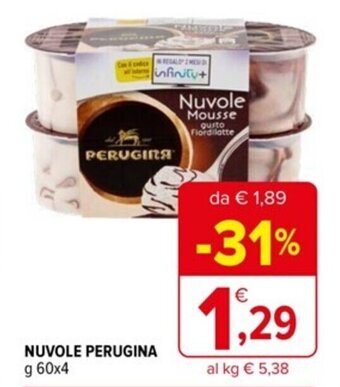Iperal NUVOLE PERUGINA g 60 x 4 offerta