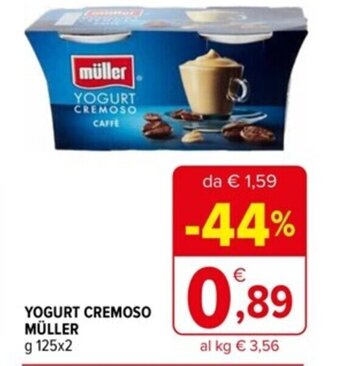 Iperal YOGURT CREMOSO MÜLLER g 125 x 2 offerta