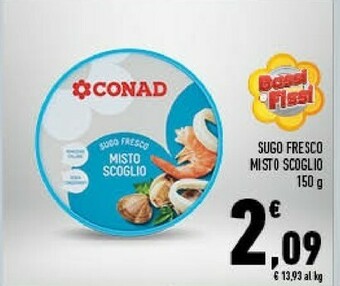 Conad Conad - Misto Scoglio Sugo Fresco 150 g(ml) offerta