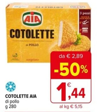 Iperal COTOLETTE AIA di pollo g 280 offerta