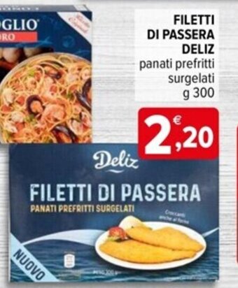 Iperal FILETTI DI PASSERA Deliz g 300 offerta