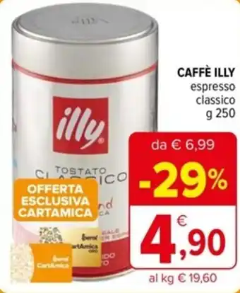 Iperal CAFFÈ ILLY espresso classico g 250 offerta
