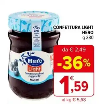 Iperal CONFETTURA LIGHT HERO g 280 offerta