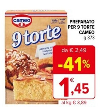 Iperal PREPARATO PER 9 TORTE CAMEO g 373 offerta