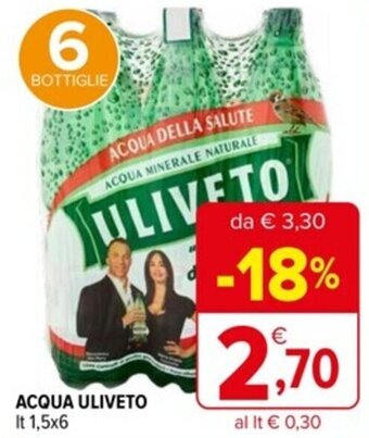 Iperal ACQUA ULIVETO It 1,5x6 offerta