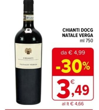 Iperal CHIANTI DOCG NATALE VERGA ml 750 offerta