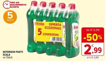 Iperal DETERSIVO PIATTI SCALA ml 750x5 offerta