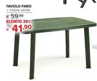Iperal TAVOLO FARO • colore verde offerta