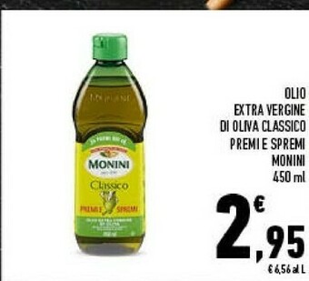 Monini Olio Extra Vergine Di Oliva Classico Premi E Spremi 450 G(ml)