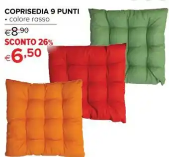 COPRISEDIA 9 PUNTI • colore rosso