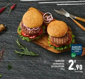 Conad Sapori Dintorni Hamburger Di Piemontese offerta