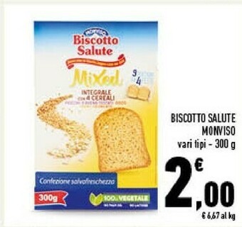Conad Monviso - Biscotto Salute Con Mirtilli 300 G(ml) offerta