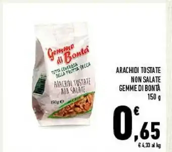 Conad Gemme di bontà Gemme Di Bonta Arachidi Totate Non Salate offerta