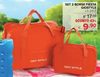 SET 2 BORSE FIESTA GIOSTYLE • It 24+7