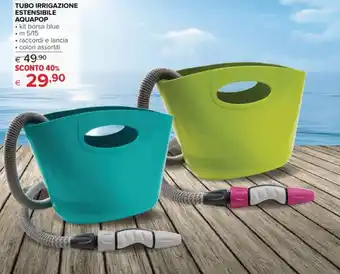 TUBO IRRIGAZIONE ESTENSIBILE AQUAPOP kit borsa blue