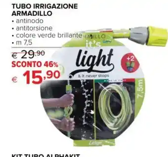 Iperal TUBO IRRIGAZIONE ARMADILLO • antinodo • antitorsione m 7, 5 offerta