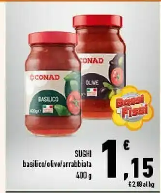 Conad Conad - Basilico I Sughi offerta