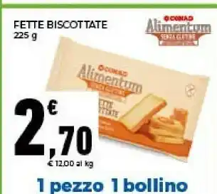 Conad Conad - Fette Biscottate 225 G(ml) offerta