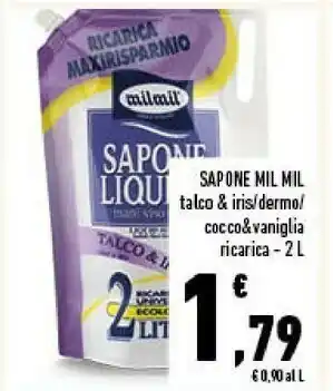 Conad Mil Mil Sapone Talco & Iris offerta