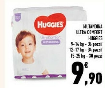Conad Huggies Mutandina Ultra Comfort offerta