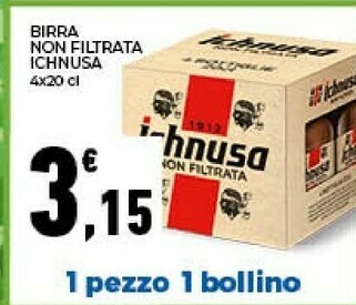 Conad Ichnusa Birra Non Filtrata offerta