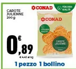 Conad Conad - Carote Julienne 200 G(ml) offerta
