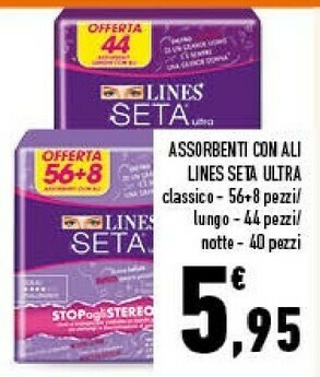 Conad Lines Seta Ultra Assorbenti offerta