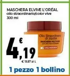 Conad L'oreal Elvive Maschera Olio Straordinario / Color Vive offerta