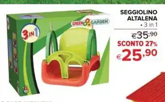 SEGGIOLINO ALTALENA + 3 in 1