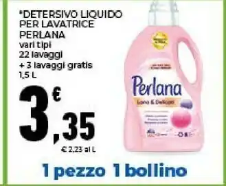Conad Perlana Detersivo Liquido 1500 Ml offerta