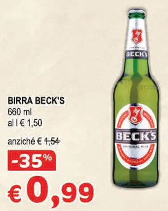 Crai BIRRA BECK'S 660 ml offerta