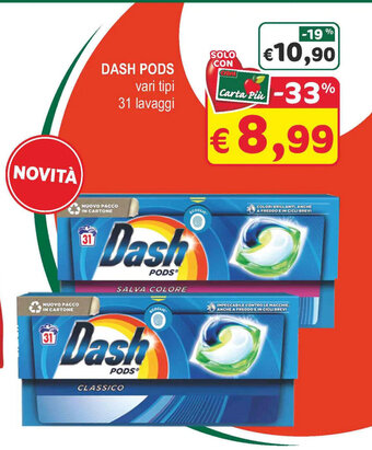 Crai DASH PODS vari tipi 31 lavaggi offerta