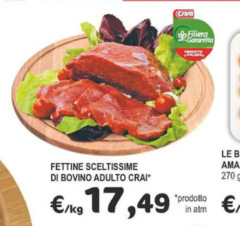 Crai FETTINE SCELTISSIME DI BOVINO ADULTO CRAI* offerta