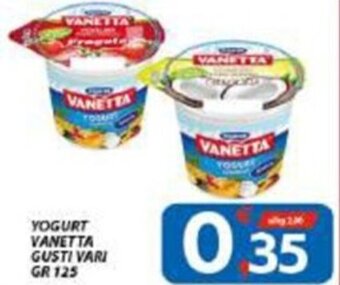 Vivo Supermercati YOGURT VANETTA GUSTI VARI GR 125 offerta