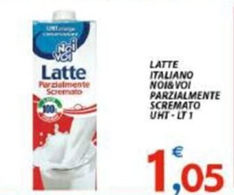 Vivo Supermercati LATTE ITALIANO NOI&VOI PARZIALMENTE SCREMATO UHT-LT 1 offerta