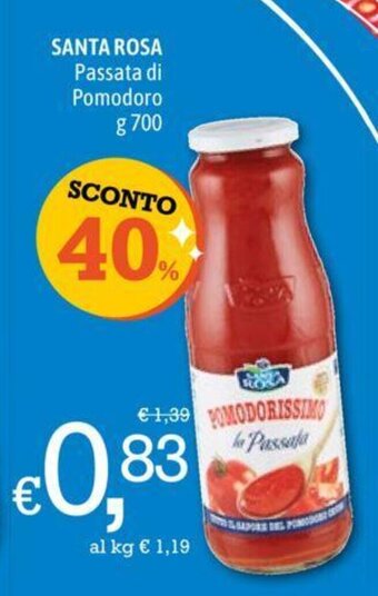A&O SANTA ROSA Passata di Pomodoro g 700 offerta