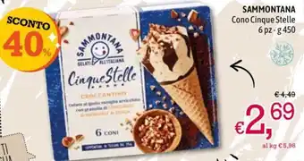 A&O SAMMONTANA Cono Cinque Stelle 6 pz - g 450 offerta