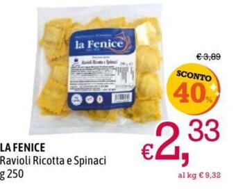 A&O LA FENICE Ravioli Ricotta e Spinaci g 250 offerta