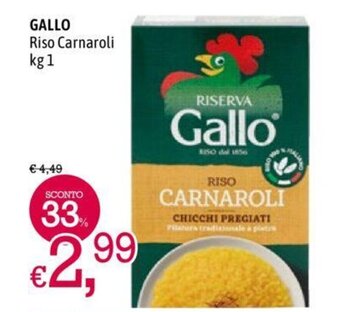 A&O GALLO Riso Carnaroli kg 1 offerta