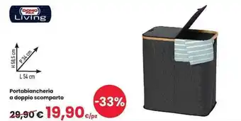 Interspar Portabiancheria a doppio scomparto offerta