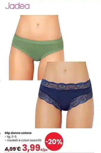 Interspar Jadea Slip donna cotone offerta