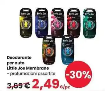 Interspar Deodorante per auto Little Joe Membrane offerta