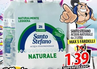 Il Genio Supermercato SANTO STEFANO ACQUA NATURALE 6x 2 LITRI offerta