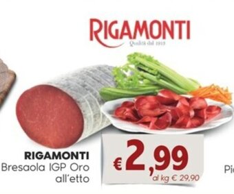 Quick Sisa RIGAMONTI Bresaola IGP Oro all'etto offerta
