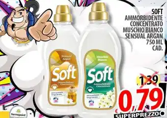 Il Genio Supermercato SOFT AMMORBIDENTE CONCENTRATO MUSCHIO BIANCO SENSUAL ARGAN 750 ML CAD. offerta