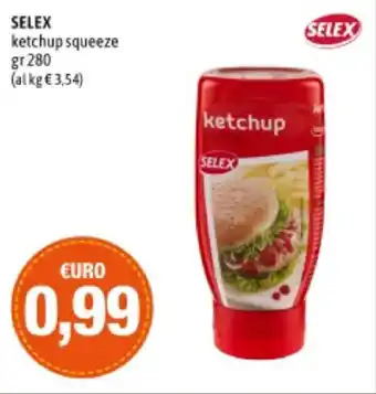 Madis SELEX ketchup squeeze gr 280 offerta