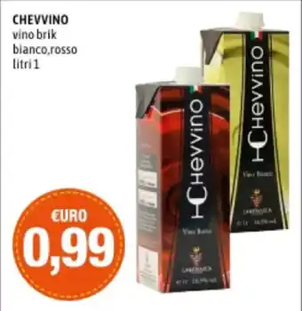 Madis CHEVVINO vino brik bianco, rosso litri 1 offerta