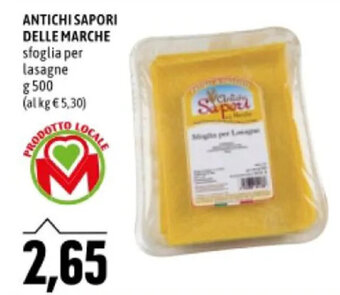 ANTICHI SAPORI DELLE MARCHE sfoglia per lasagne g 500