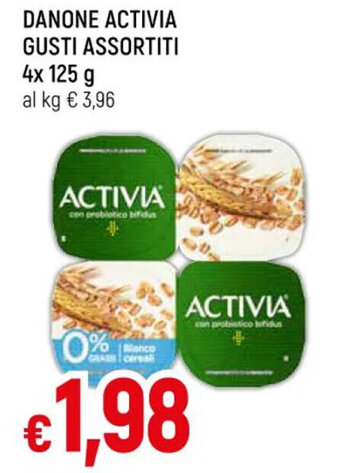 Famila Market DANONE ACTIVIA GUSTI ASSORTITI 4 x 125 g offerta