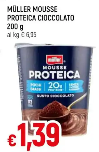 Famila Market MÜLLER MOUSSE PROTEICA CIOCCOLATO 200 g offerta